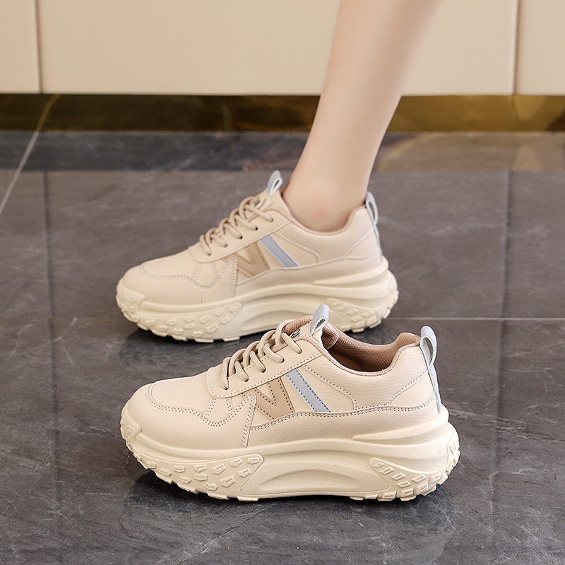 Ddmysports Autumn New Ins Korean Edition Dad Girls Thick Bottom Versatile Casual Sports Board Shoes For Women KT OUTDOOR