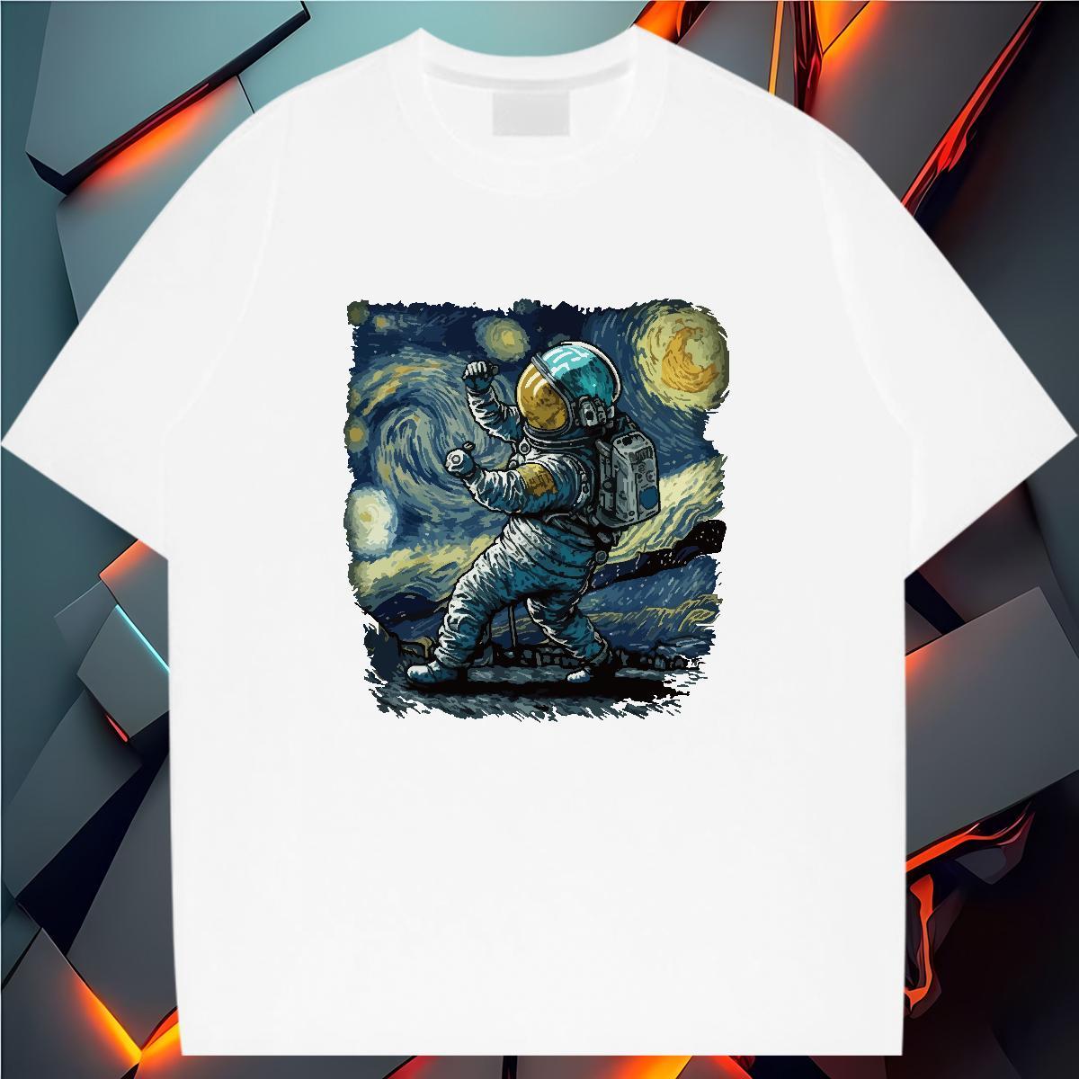 Designer Nice Womens Tshirts 230g Pure Cotton universe Casual Daily Wear Woman T Shirts Short sleeve Soft Oversized Tops Shirt
