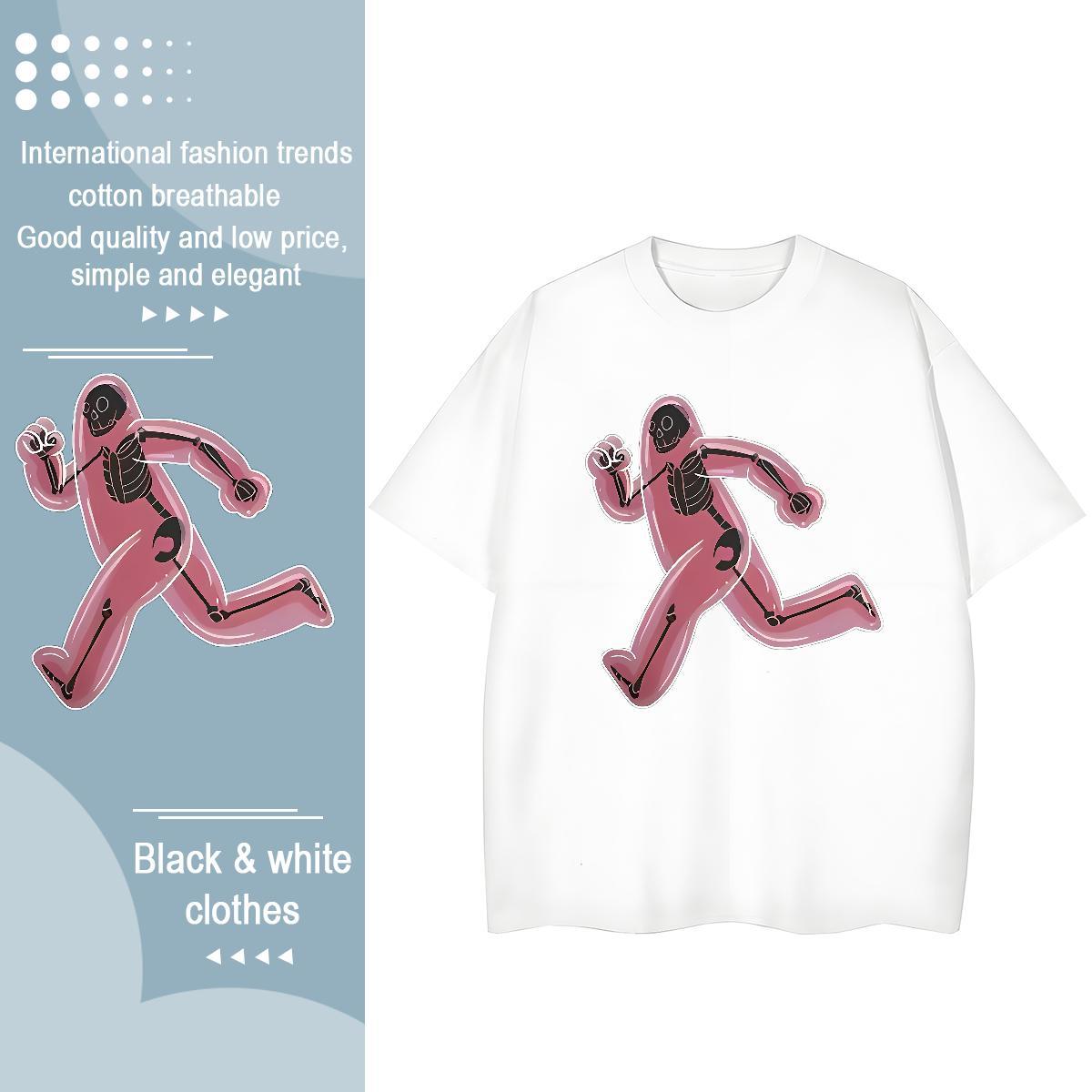 Nice Tshirt for Man Woman 230g Cotton icon Outdoor T Shirt For Woman O-Neck Short Sleeve DIY Anime Top Tees
