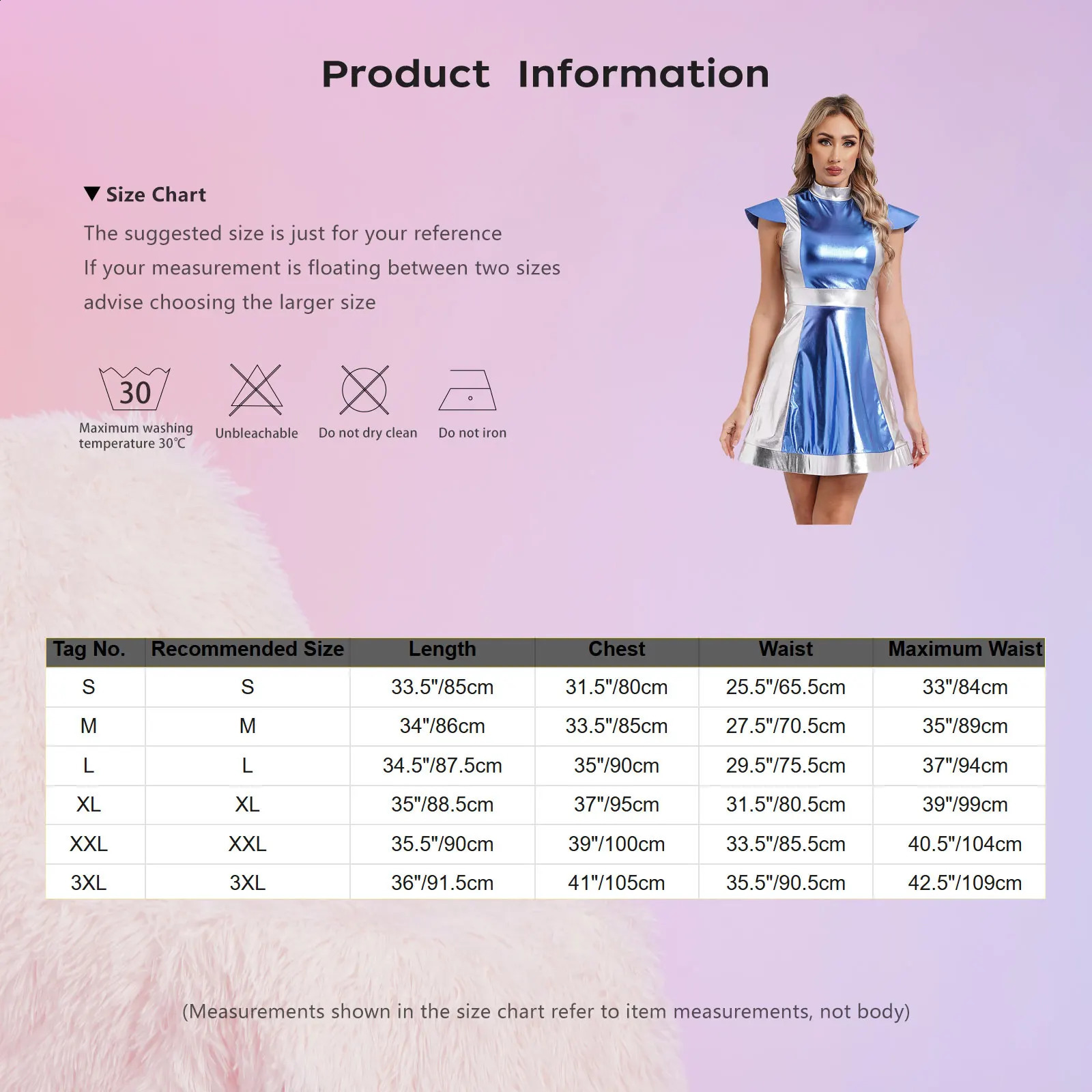 Womens Alien Outdoor Space Halloween Role Playing Costume Metal Hat Sleeves Aline Tutu Dress Theme Club Stage Performance w240824