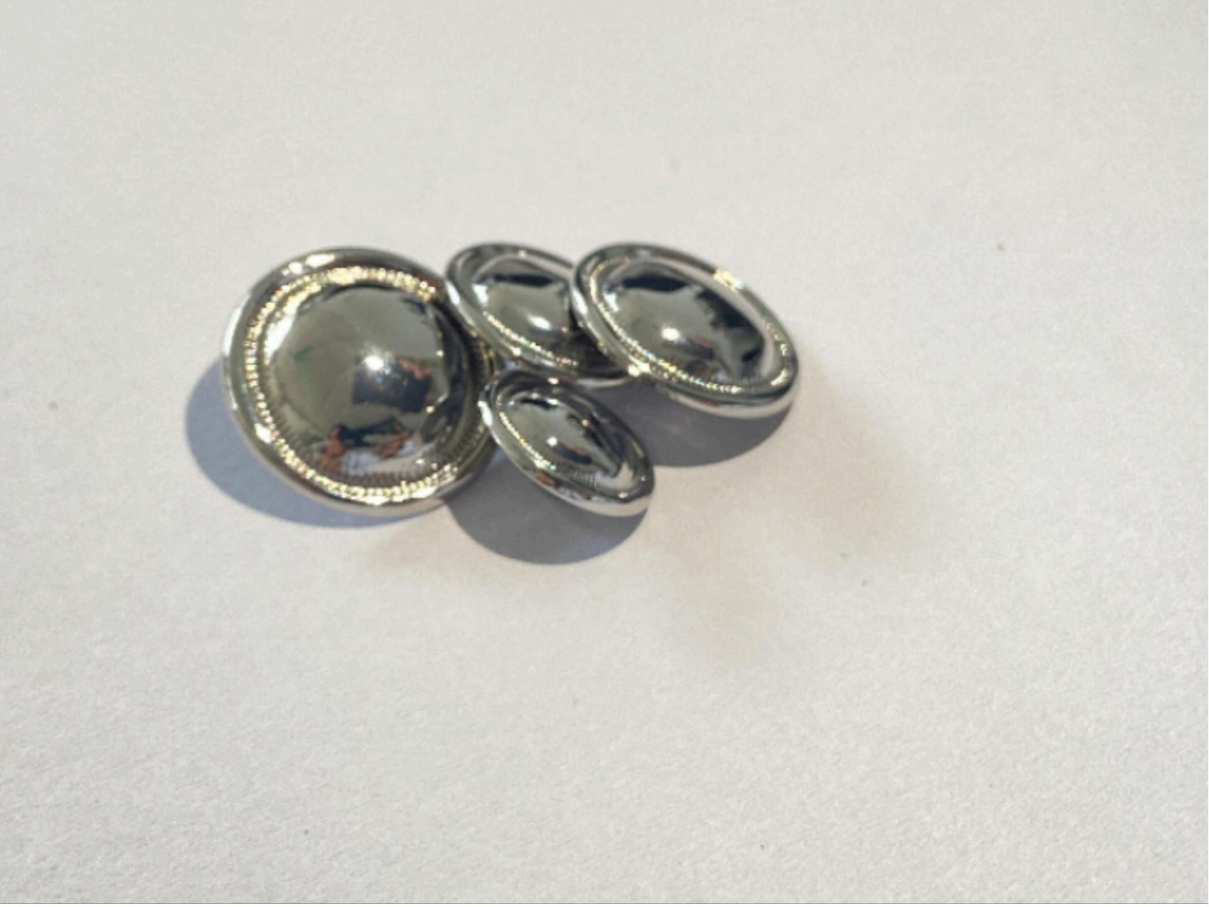 Stylish Metallic Button Set Ideal for DIY Projects and Garment Customization