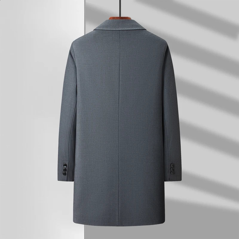 Spring long Style Men Trench Fashion England Style Trench Coat men Casual Jackets Mens Clothing size M-4XL5XL6XL7XL FY02 240822