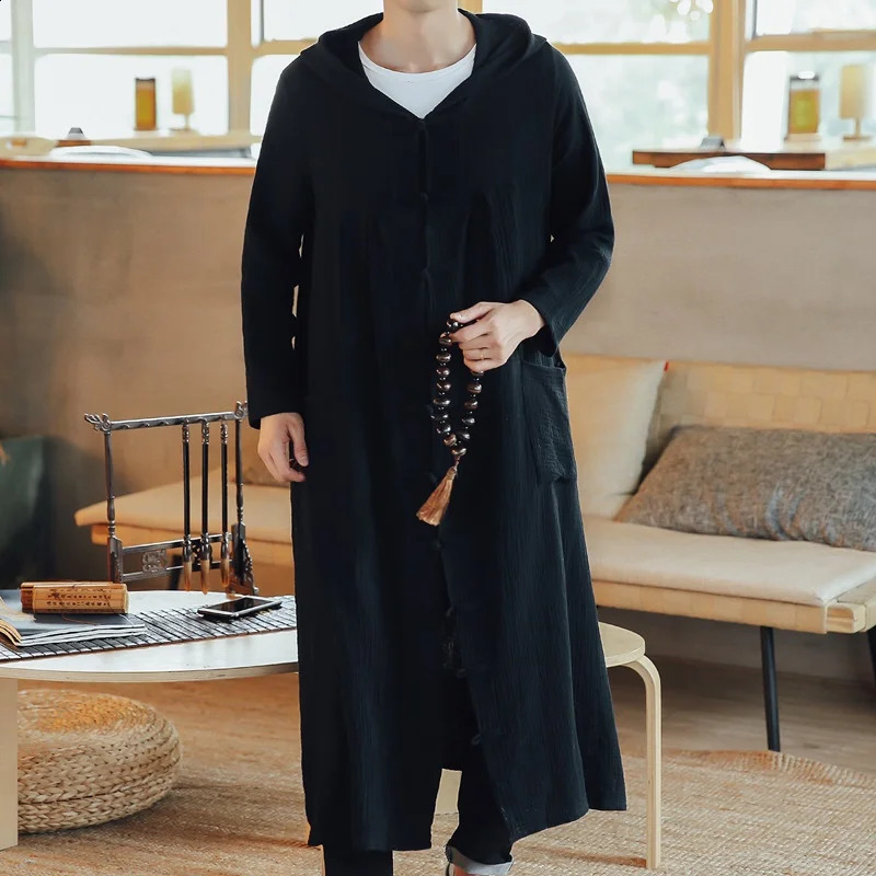 Spring Fashion Men Hooded Sweatshirts Black Hip Hop Thin Hoodies Fashion Jacket Long Sleeves Cloak Coats Outwear KK3794 240822