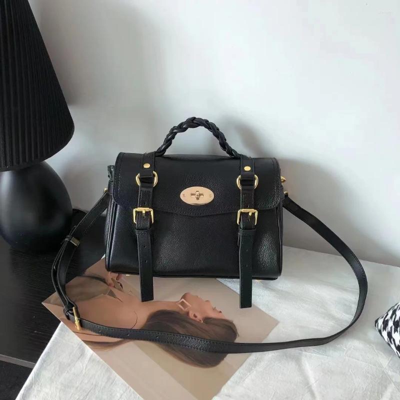 Evening Bags Genuine Leather Brand Women Tote Handbag Vintage Fashion Exquisite Design Shoulder Bag Commute Outdoor Ladies Crossbody