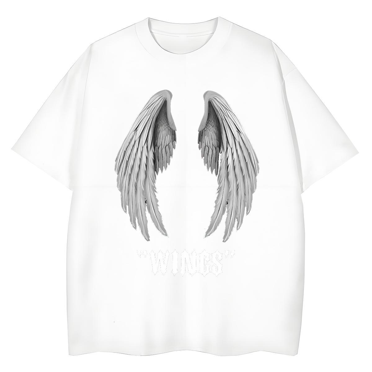 Soft Lady T shirt 230g 100% Cotton letter High Street Hip Hop Womens T Shirts Crew Neck Breathable DIY Anime Printed Top Shirts