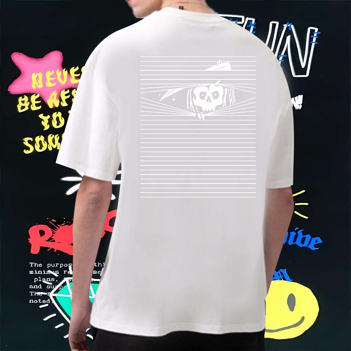 Comfortable Men T Shirts 100% Cotton 230g skull Street Custom Print Plus Size O-Neck Short Sleeve Couples T Shirts DIY Customized Top Tees