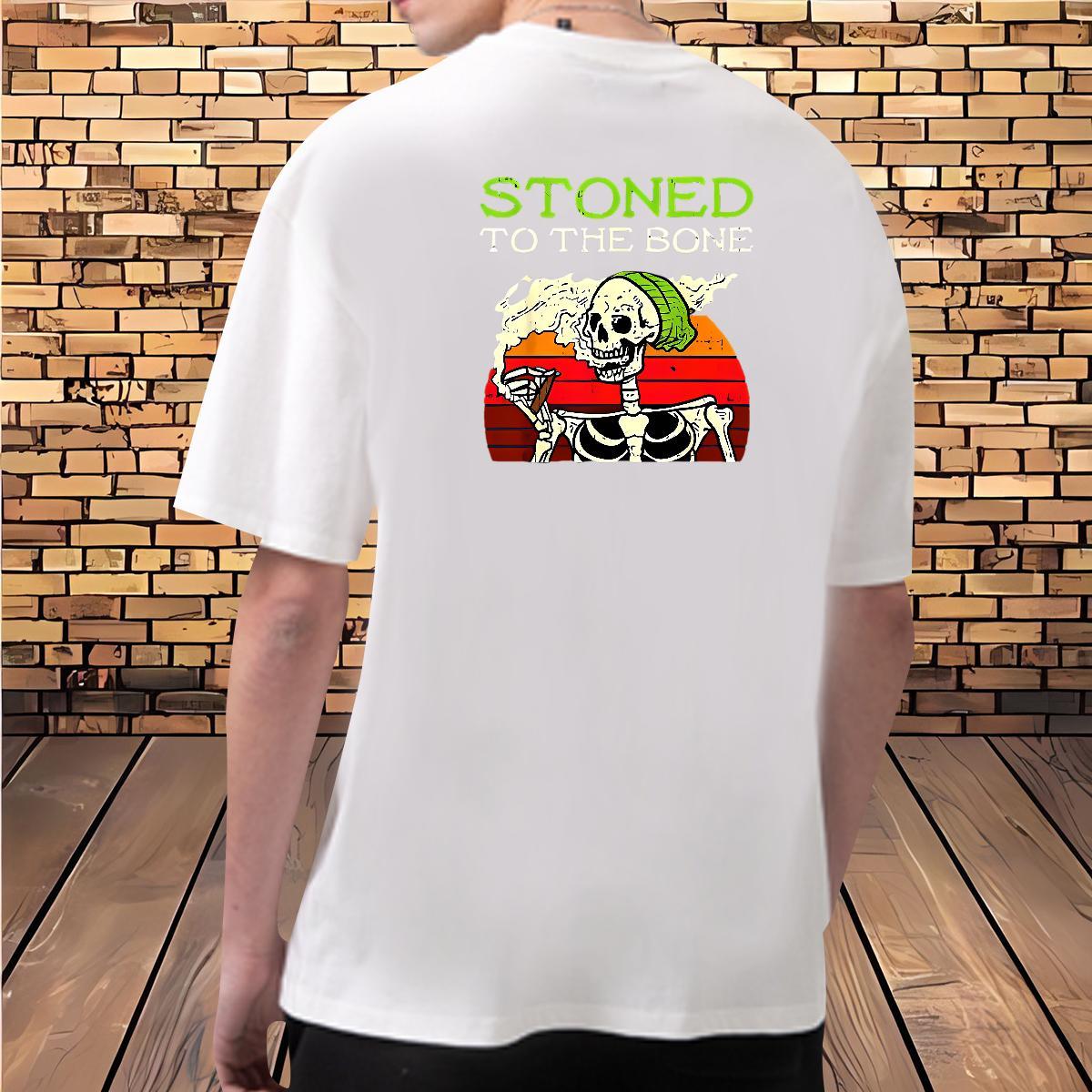 Comfortable T-Shirts 230g 100% Cotton skull Outdoor Custom Printed Short Sleeve Soft Men Tops Tees DIY Customized Clothings