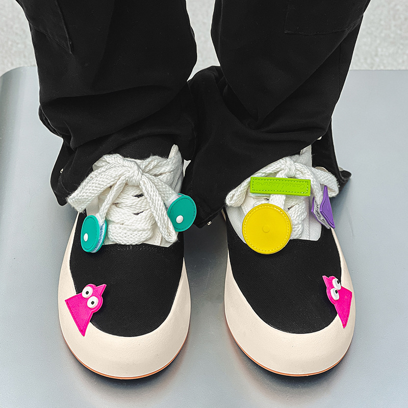 Ddmysports Celebrity Same Style Ice Cream Couple Low Top Canvas Student Trend Sports Board Shoes Men S X OUTDOOR