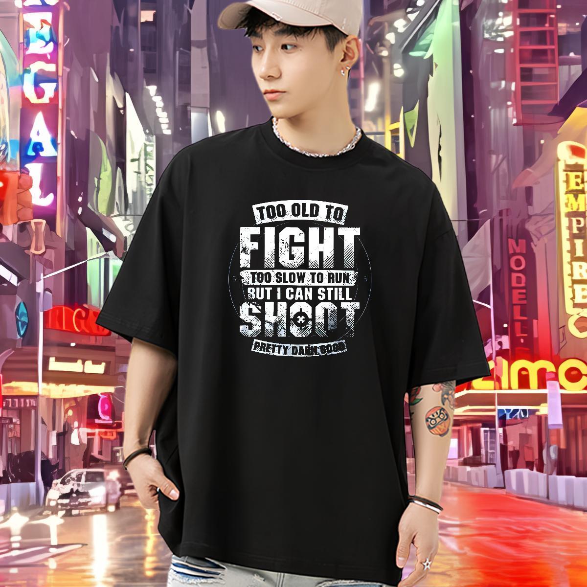 Unisex Mens T Shirts 230g Cotton letter Spring Summer Asian Size Short Sleeve Soft Couples T Shirts Wholesale Tops Tees