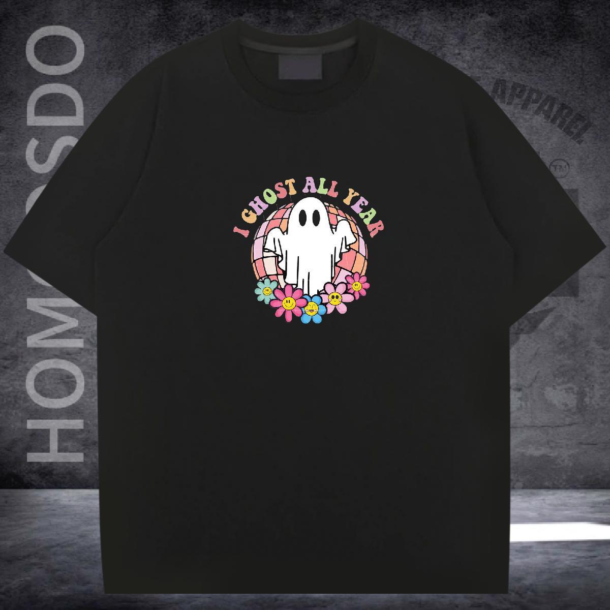 Popular Man T Shirts 230g Cotton flower Spring Summer DIY Printed Breathable Men Tops Tees Designer Tee Shirt