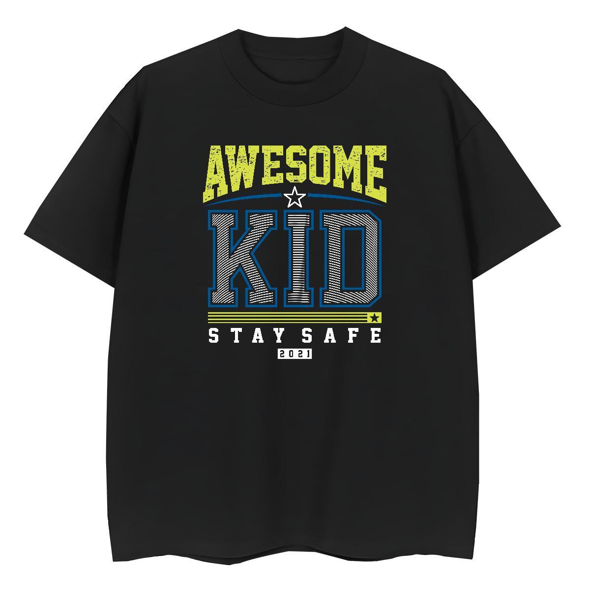Soft Unisex Tshirts 100% Cotton 230g letter Hip Hop T shirt Crew Neck Custom Cartoon Tee Shirt