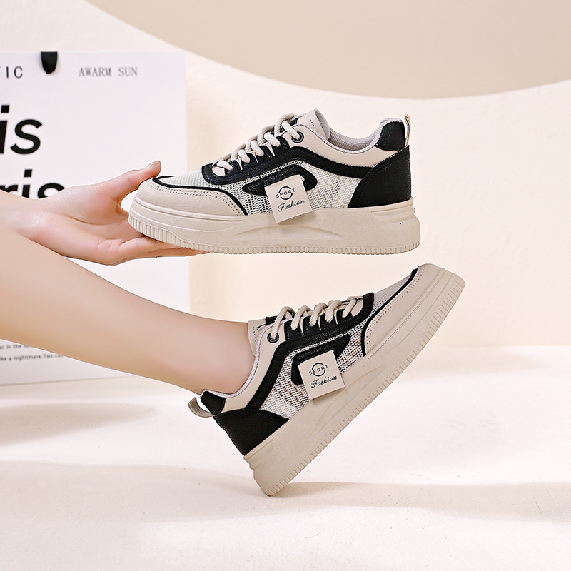 Ddmysports White Spring Summer New Collection Breathable Panel Single Versatile Sports Mesh Shoes For Women OUTDOOR