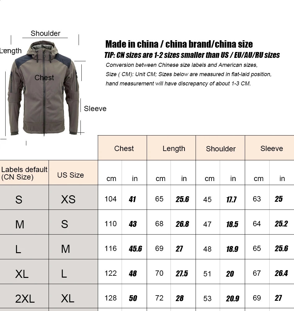 KIICEILING ISG 20 3L Soft Shell Tactical Jacket Suitable for Mens Winter Warm Waterproof Hunting Hiking Park Womens 240822