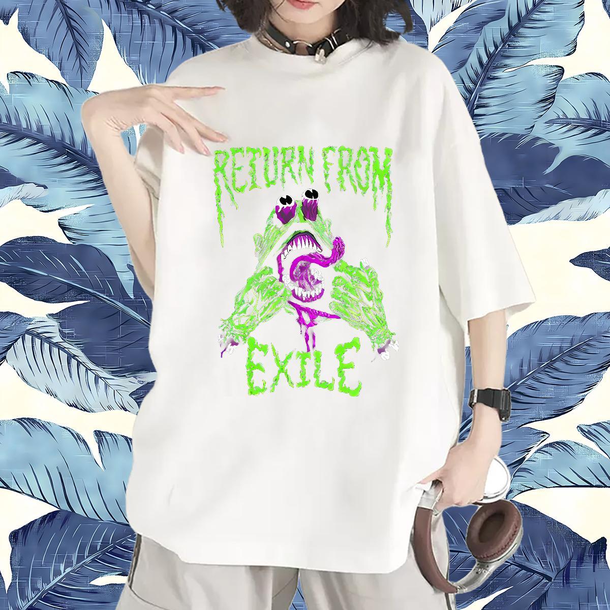 Comfortable Tshirt for Man Woman 100% Cotton 230g exile Street Wear T-Shirts Crew Neck Breathable DIY Anime Tshirts
