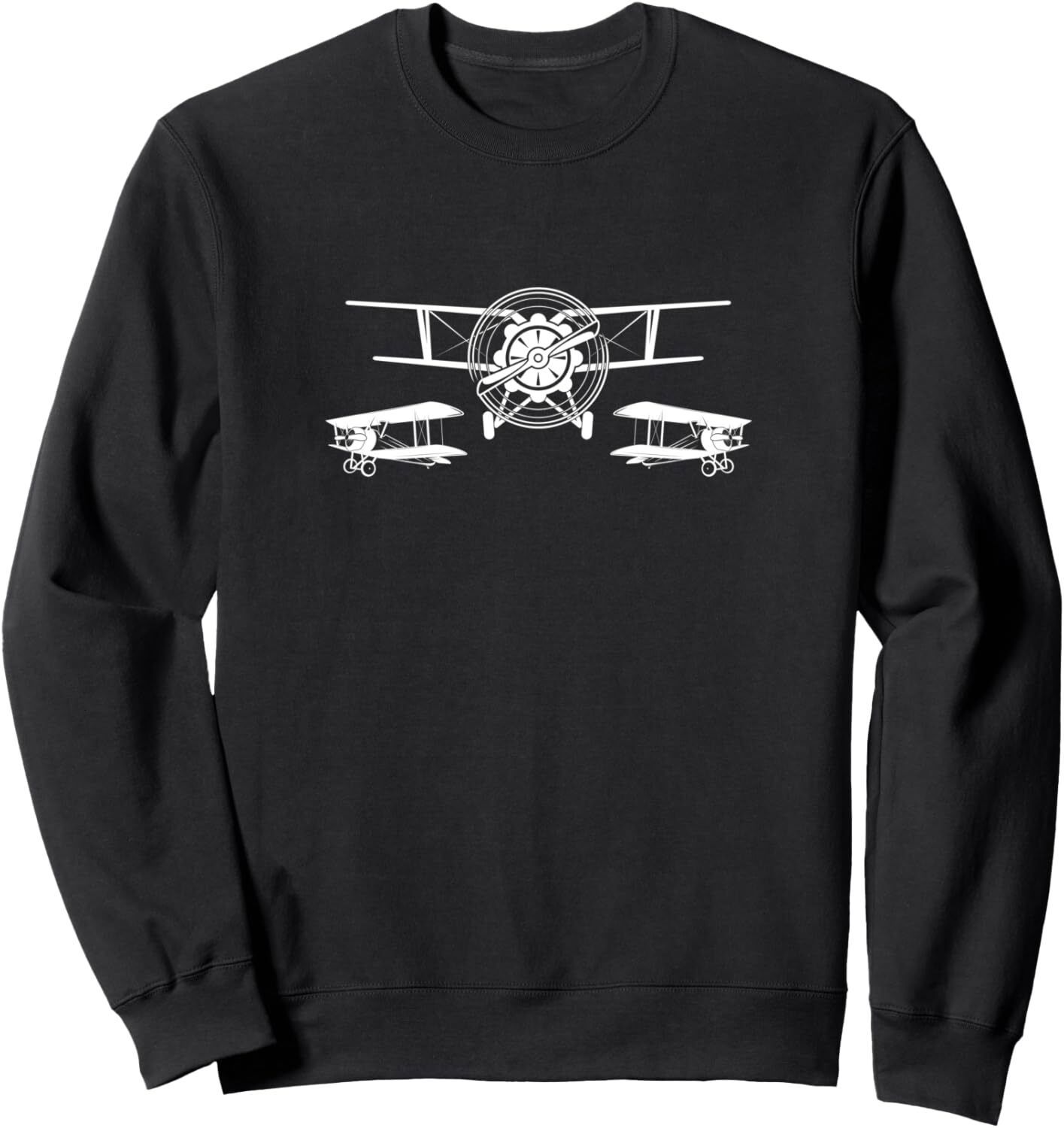 Long Sleeve Shirts for Men sweatshirt Classical Propeller Airplane Vintage Retro Gift Sweatshirt T shirt Tee Streetwear Casual tops clothes