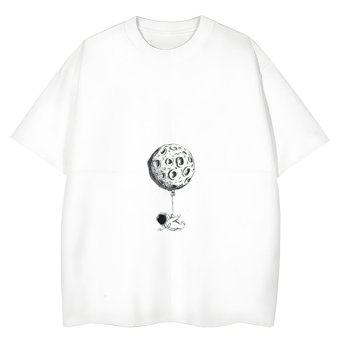 High quality Women Tshirts 230g Pure Cotton universe Casual Beach Womens T Shirts O Neck Short Sleeves Cartoon Print Clothes