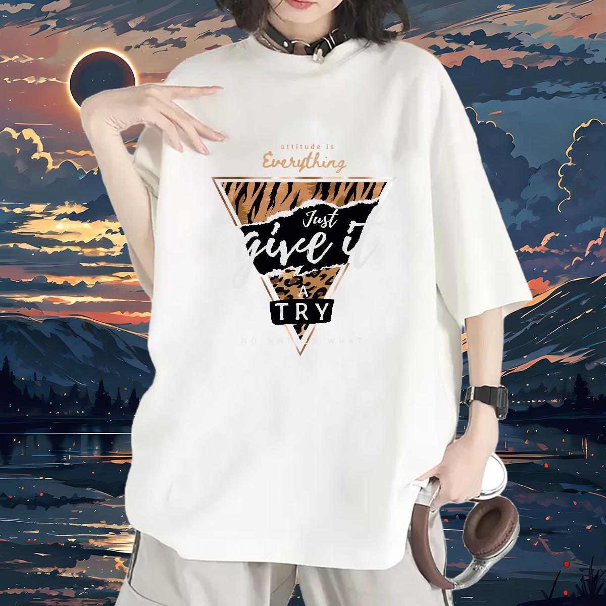 Brand Women Tshirts 230g 100% Cotton letter Street T-Shirts for Women Round Neck Short Sleeve Skull Polos