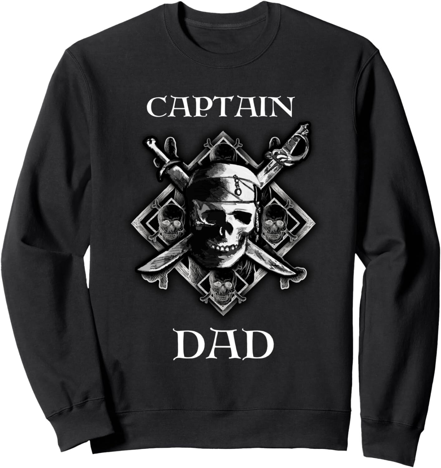Long Sleeve Shirts for Men sweatshirt Captain Dad Pirate Funny Father Day Sailor Gift Sweatshirt T shirt Tee Streetwear Casual tops clothes