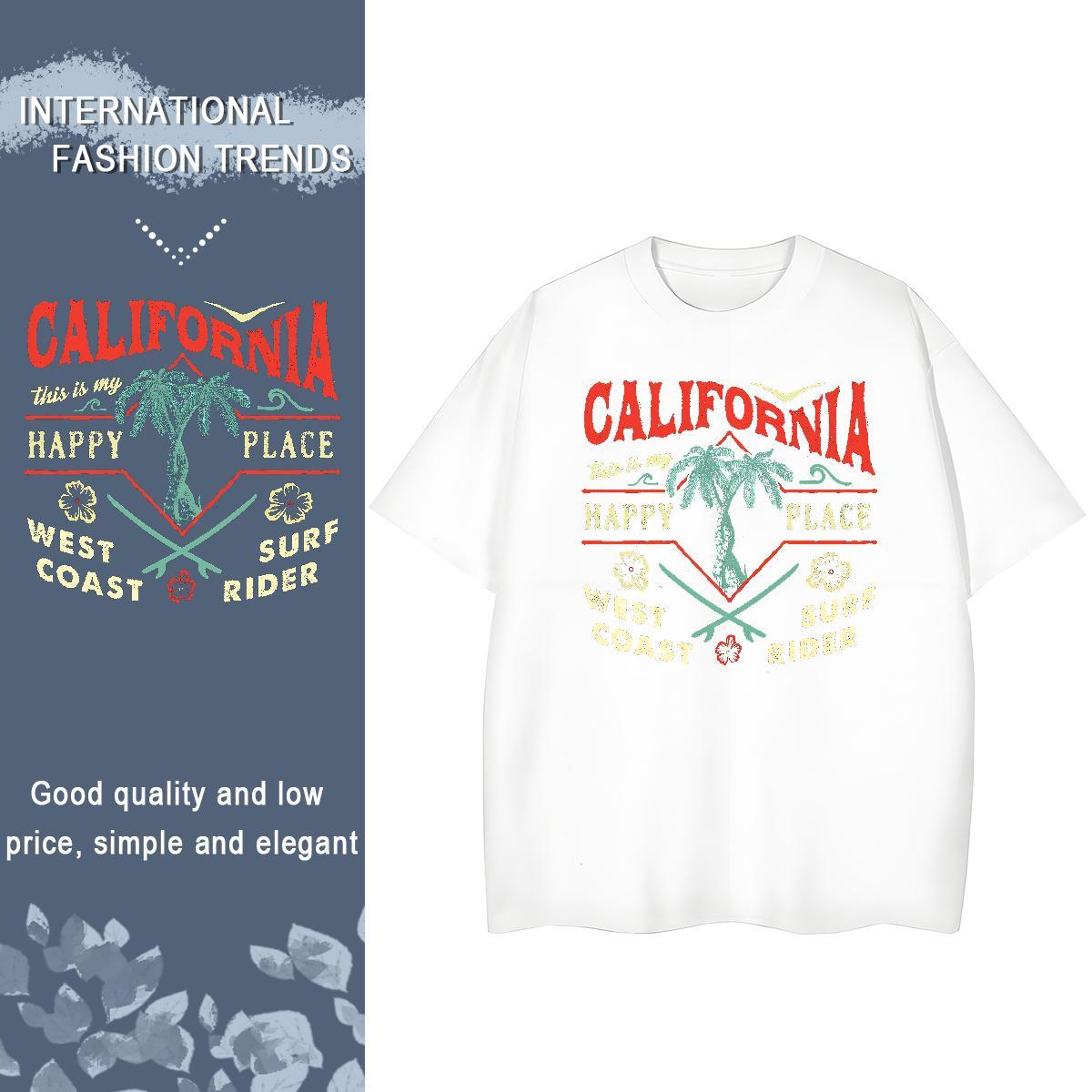 Cool T shirt 230g Cotton tree Hip Hop Street DIY Crew Neck Men Tshirts 2024 Designer Tees Shirts