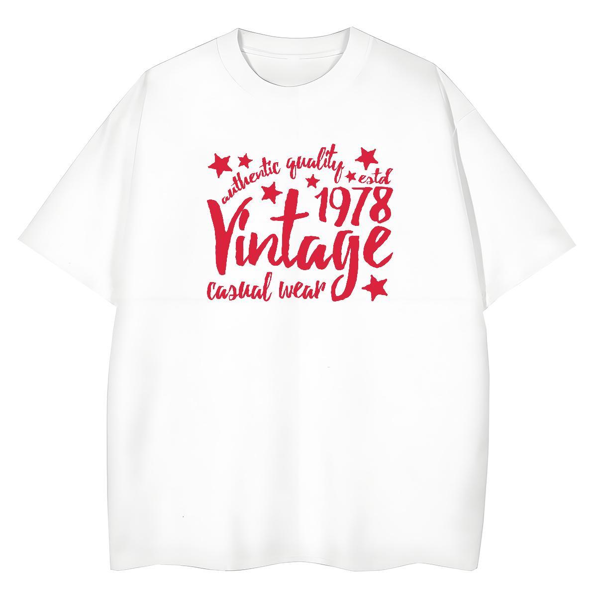 Free Shipping Women Tees 230g 100% Cotton letter Daily Wear T-Shirts for Women Breathable Short Sleeve Anime Oversized Tee Shirt
