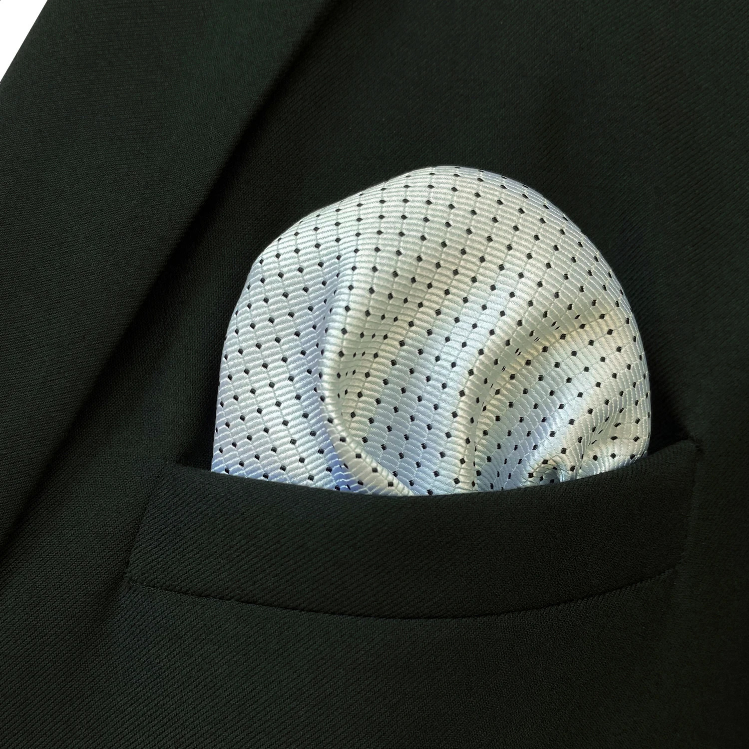 Colorful Mens Pocket Square Multicolor Dot Paisley Classic Wedding Silk Handkerchief Business Jacquard Hanky 240822