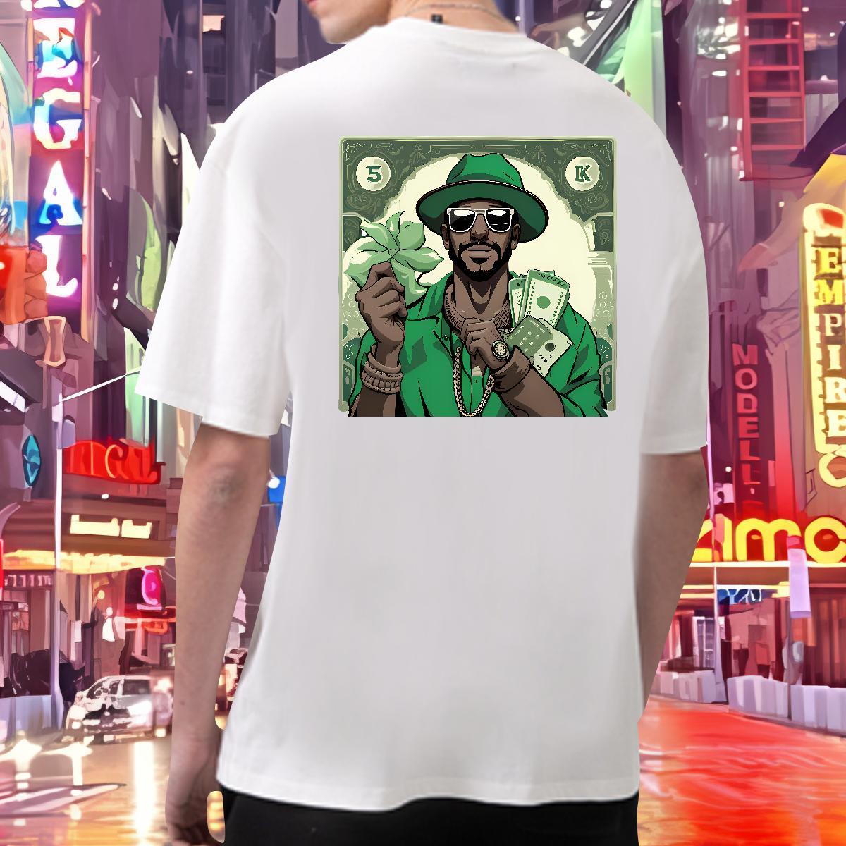Soft T-Shirts 230g Cotton cash Summer Casual DIY Printed Short Sleeve O-Neck Men Clothes T-Shirt Fashion Design Tees Shirts