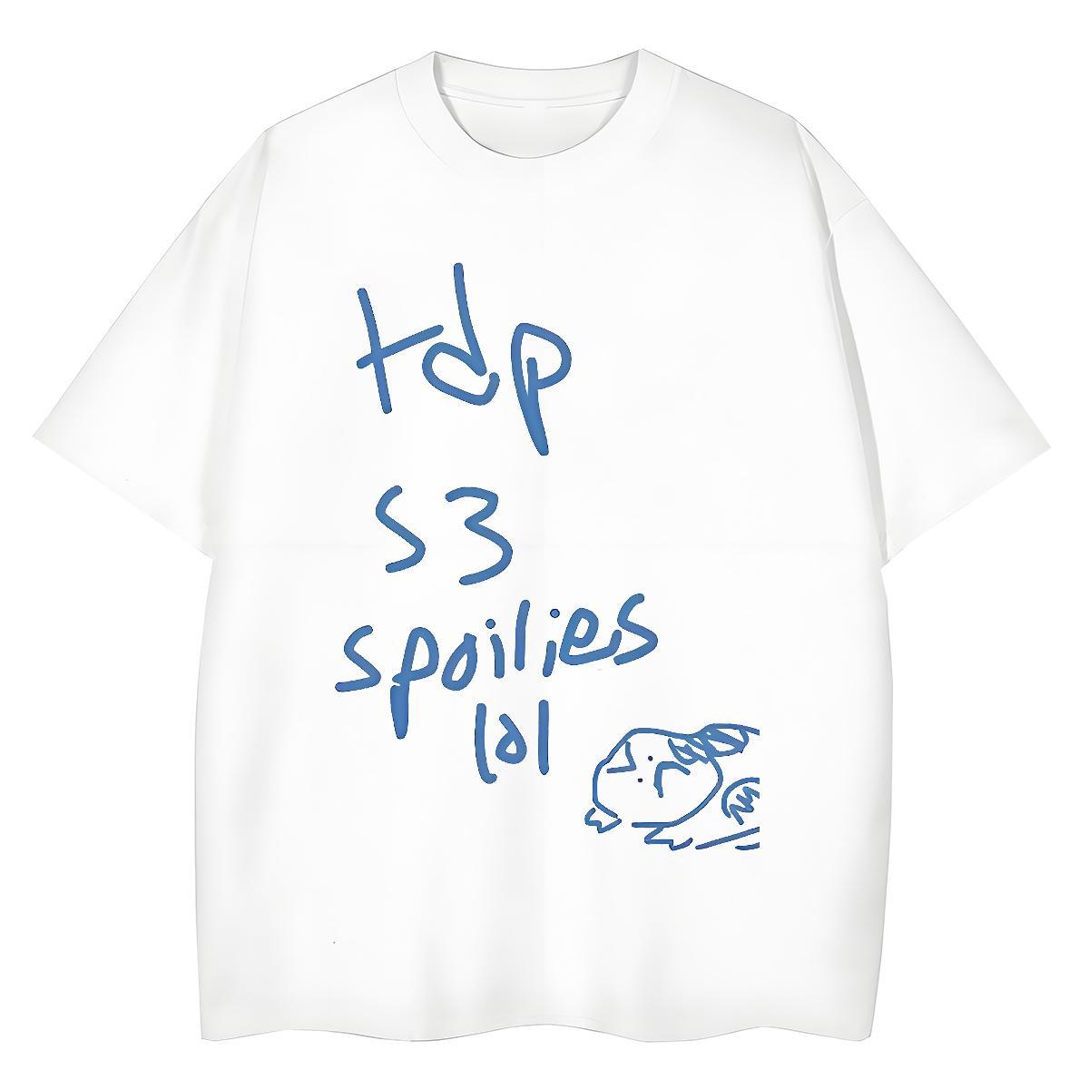 Comfortable Woman Tshirt 230g 100% Cotton cartoon Hip Hop Street Woman T Shirts Breathable Crew Neck Plus Size Cartoon Tops Shirt
