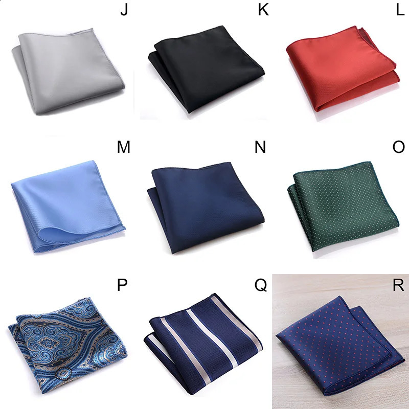 Pocket Square Handkerchiefs Men Suits Vintage Floral Print Silk Handkerchief Party Business Suit Hanky Accessories 240822