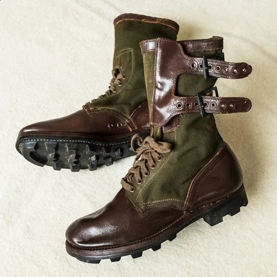 Medieval steampunk role-playing boots mens winter skylark pirate PU leather shoes carnival party fancy knight boots 240823