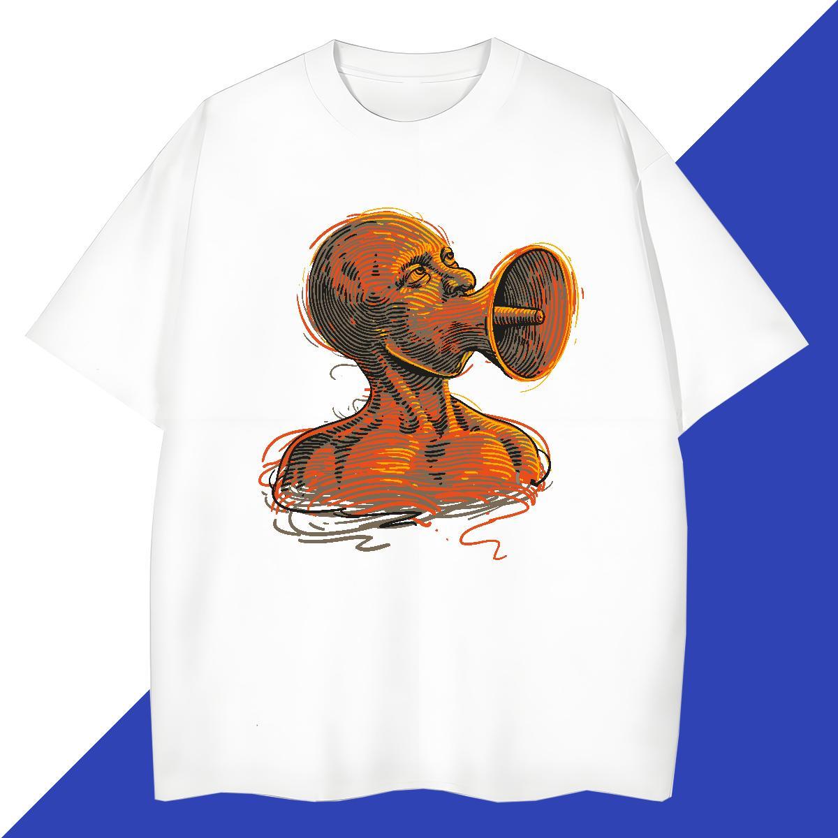 Free Shipping Men T Shirts 230g Cotton ET Street wear Hip Hop Cartoon Print Breathable Crew Neck Mens Tshirts Designer Fashion Tees