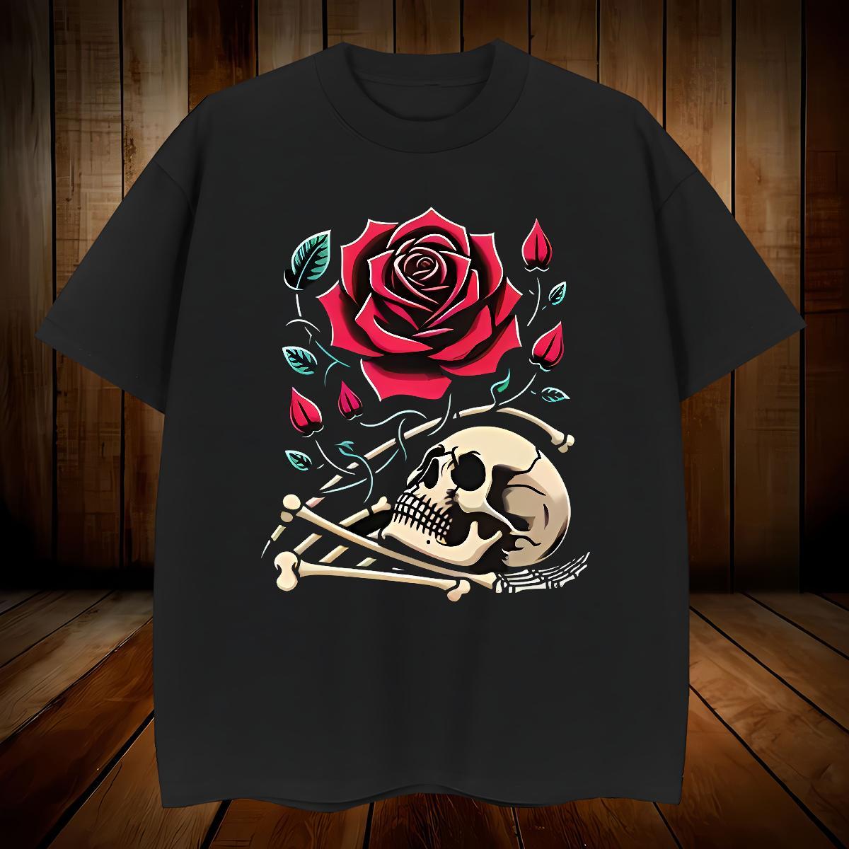Cool Design Man T Shirts 100% Cotton 230g skull Street Casual Plus Size Custom Breathable Crew Neck Men Tops Tees Classic Tops Shirt
