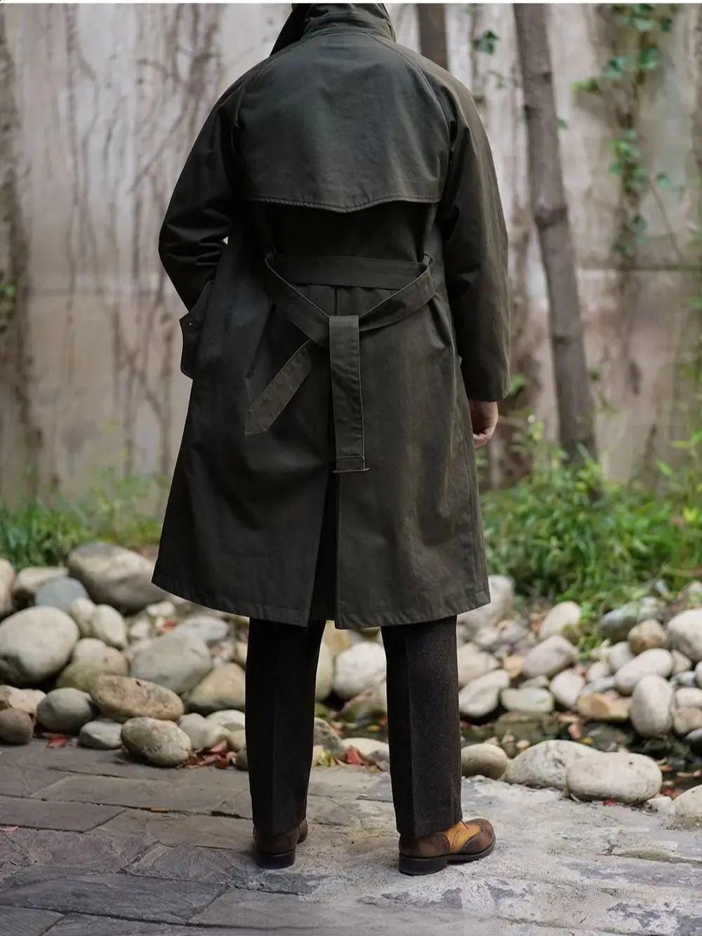 Mens WW2 British Army Dispatch Riders Coat Military Style Windbreaker 240822