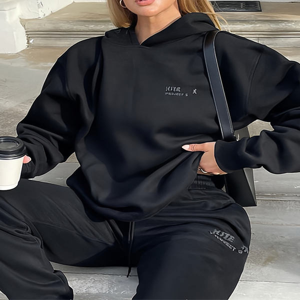 Versatile Women's Tracuit With Pullover Hoodie And Athletic Pants Perfect Fit For All Ages