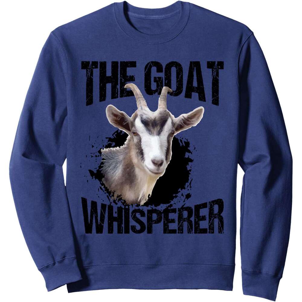 Long Sleeve Shirts for Men sweatshirt The Whisperer Funny Goat Lover for Farmer Gift Sweatshirt T shirt Tee Streetwear Casual tops clothes