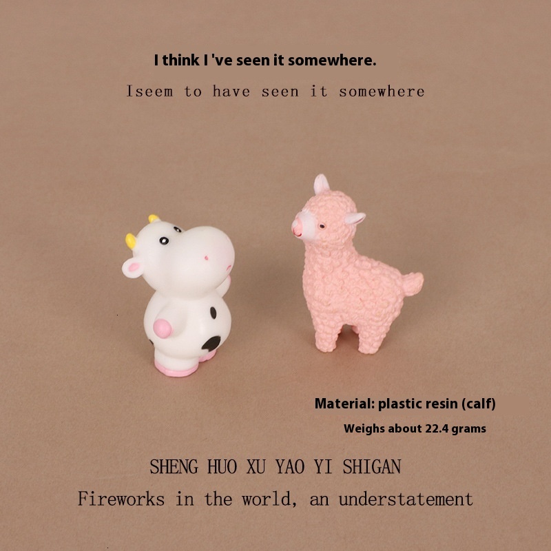 Eco-Friendly Polymer Creature Figurines - Novelty Accents for Household Interiors and Automotive Decoration