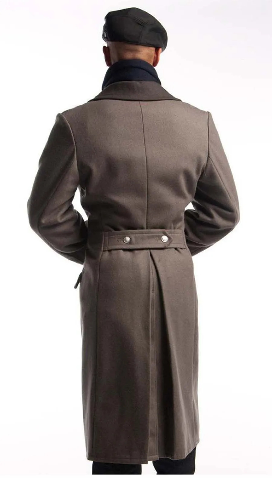 Meimeis homemade YUTU MM gray wool coat mid-length mens military style top 2805 240822