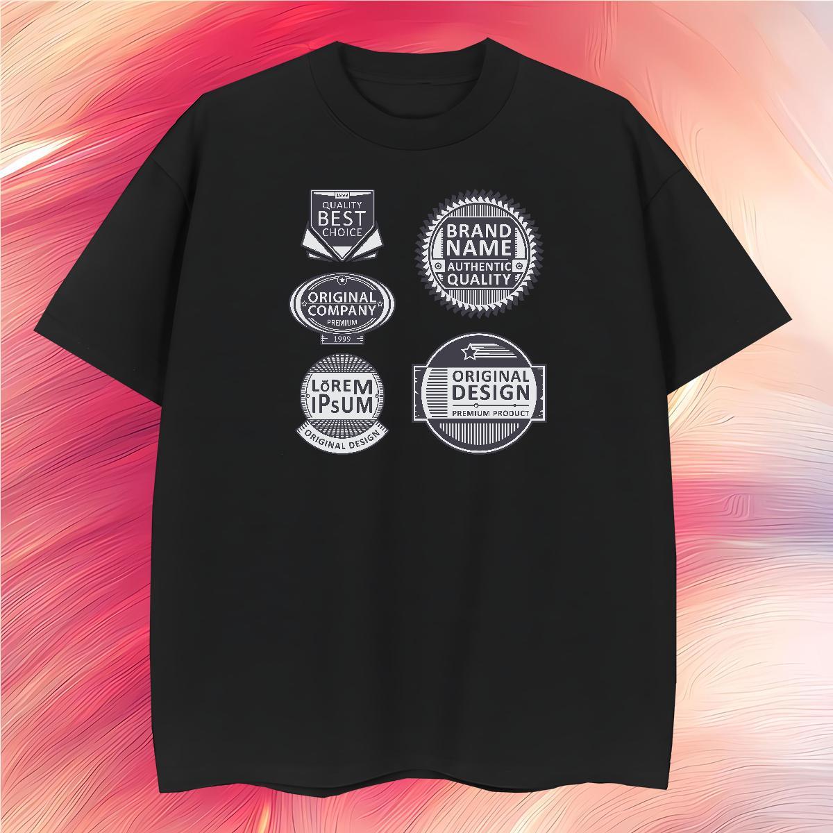 Designer T shirt 230g Cotton letter Street Custom Cartoon Crew Neck Tshirt for Man Woman DIY Tees Shirts