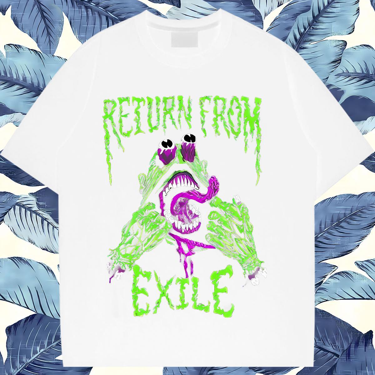 Comfortable Tshirt for Man Woman 100% Cotton 230g exile Street Wear T-Shirts Crew Neck Breathable DIY Anime Tshirts