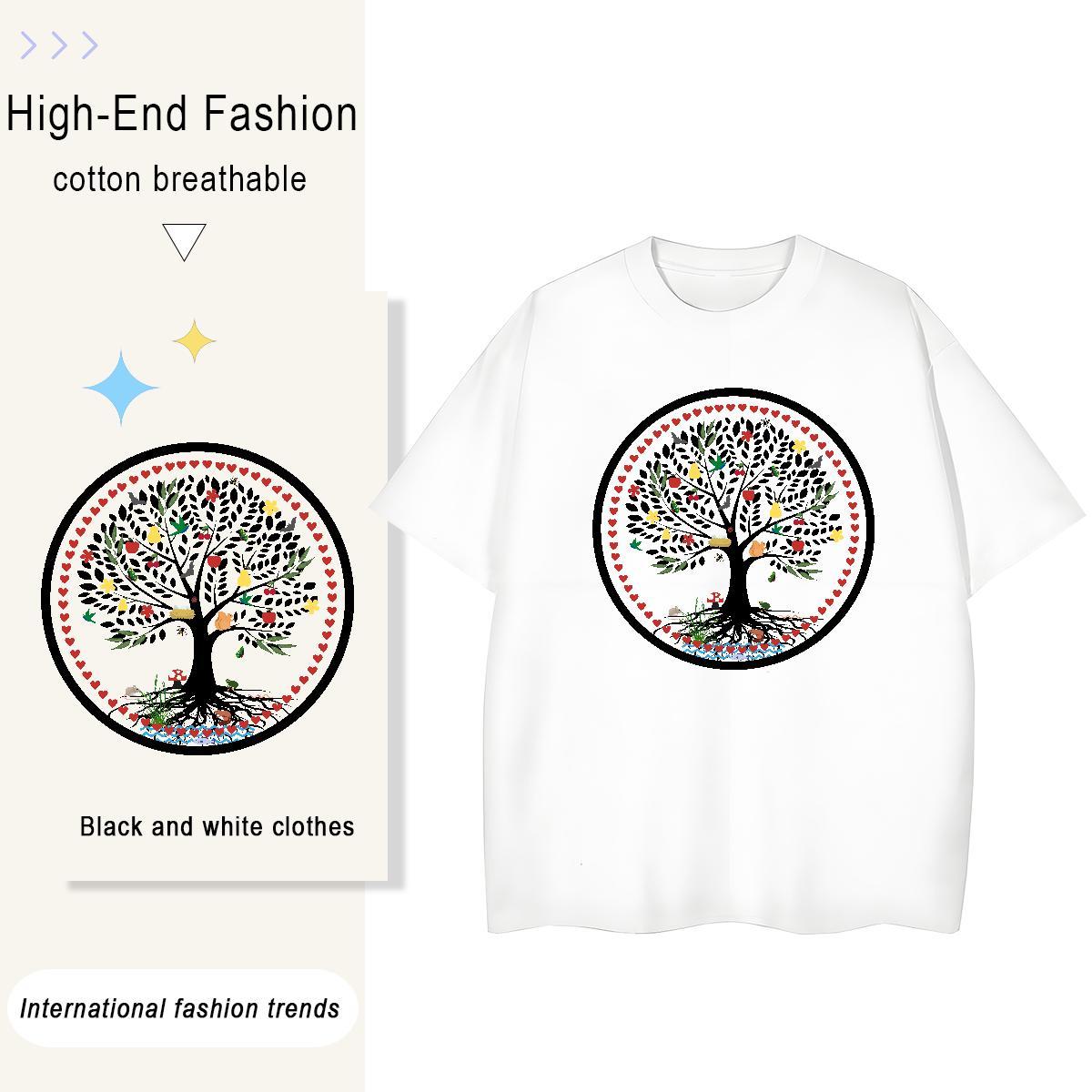 Loose fit Women Tshirts 100% Cotton 230g icon Sports Street Wear Womens T Shirts O-Neck Short Sleeve Black White Tops Shirt