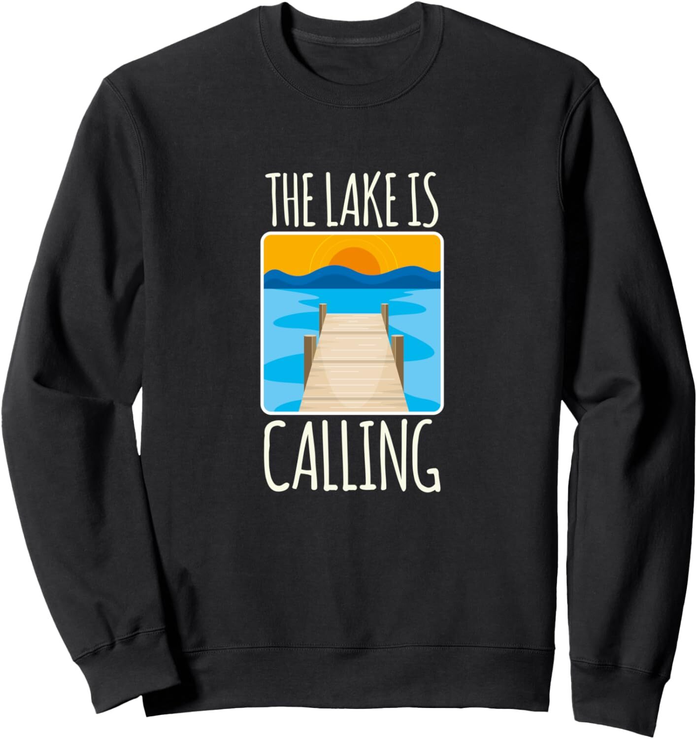 Long Sleeve Shirts for Men sweatshirt Lake Is Calg Funny Swimming Cool Vacation Gift Sweatshirt T shirt Tee Streetwear Casual tops clothes