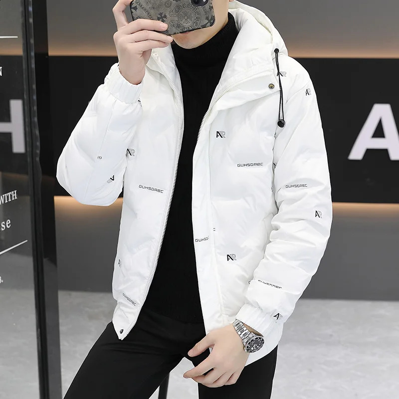 highquality winter jacket for men warm white duck down hooded mens windproof Parkas coat 240822