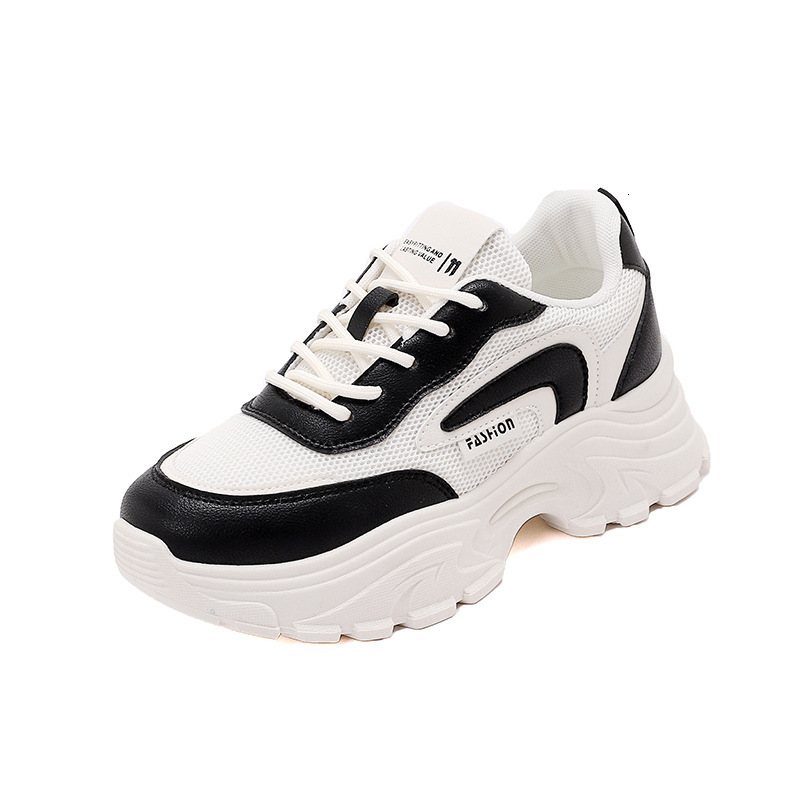 Ddmysports NS Korean Version New Dad Women Spring Student Sports Running Casual Shoes Thick Sole Height QR J OUTDOOR