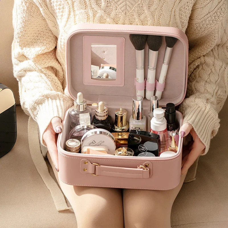 Fashion Cosmetic Bag Professional Large Capacity Storage Make up Handbag Case Travel Toiletry Beauty Makeup Bag for Women 240822