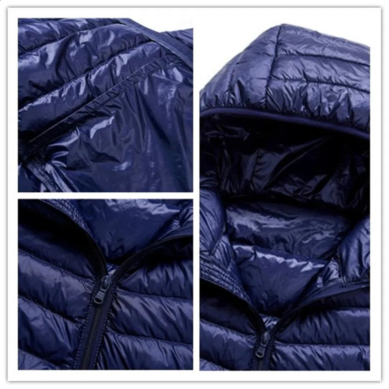 Winter mens Ultralight down jacket outdoor Soprt portable warm park windproof skiing climbing duck 240822