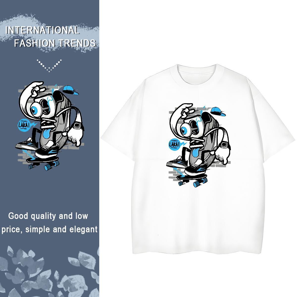 Lady Unisex Tshirts 230g Pure Cotton icon Home Outdoor Womens T Shirts Breathable Black Oversized Top Shirts