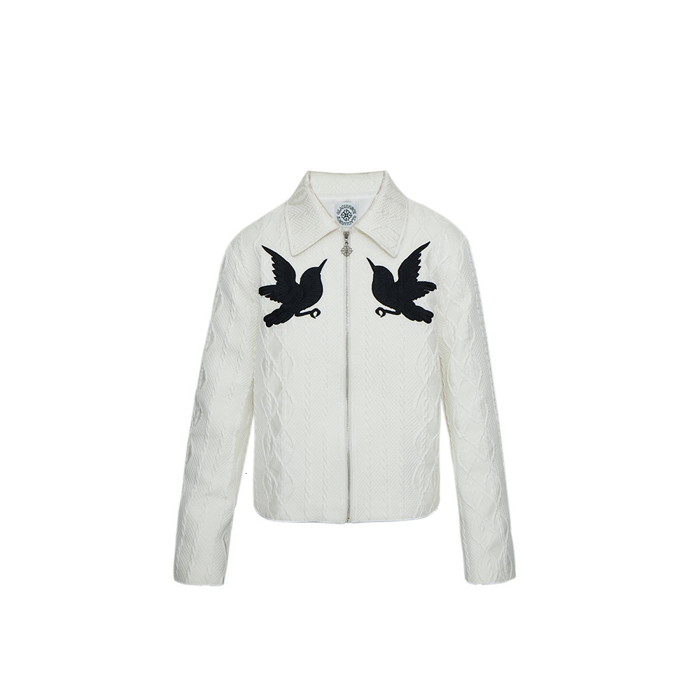 American Style Trendy Style Xuan Bird Embroidered Jacquard Jacket for Men Spring and Autumn New Loose Casual Versatile Jacket Top