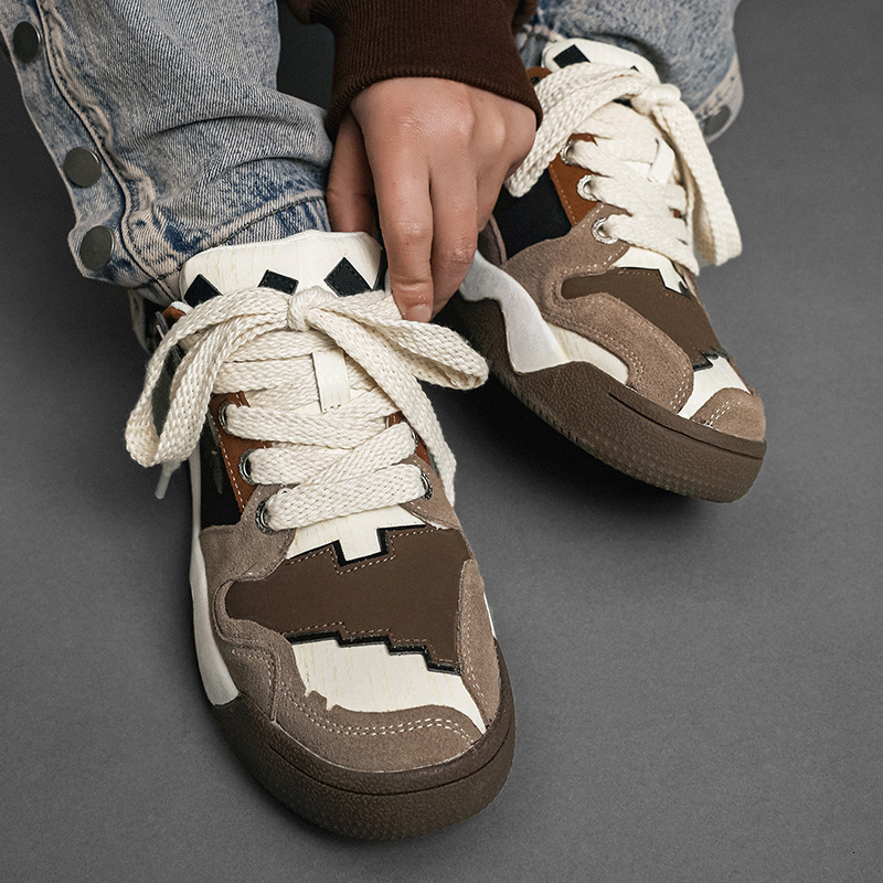 Ddmysports Bread Men S Trendy Niche Design Sports And Leisure Thick Soled Versatile Board Shoes OUTDOOR