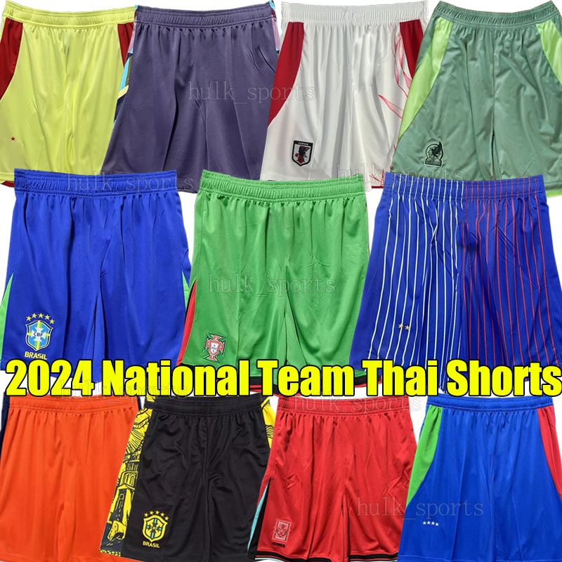 2024 national team Soccer Shorts 2024 2025 BrAzIls Portugals EnGlAnds Mexico Japan korea China French Spain Holland Chile Uruguay Thai quality men Football Shorts