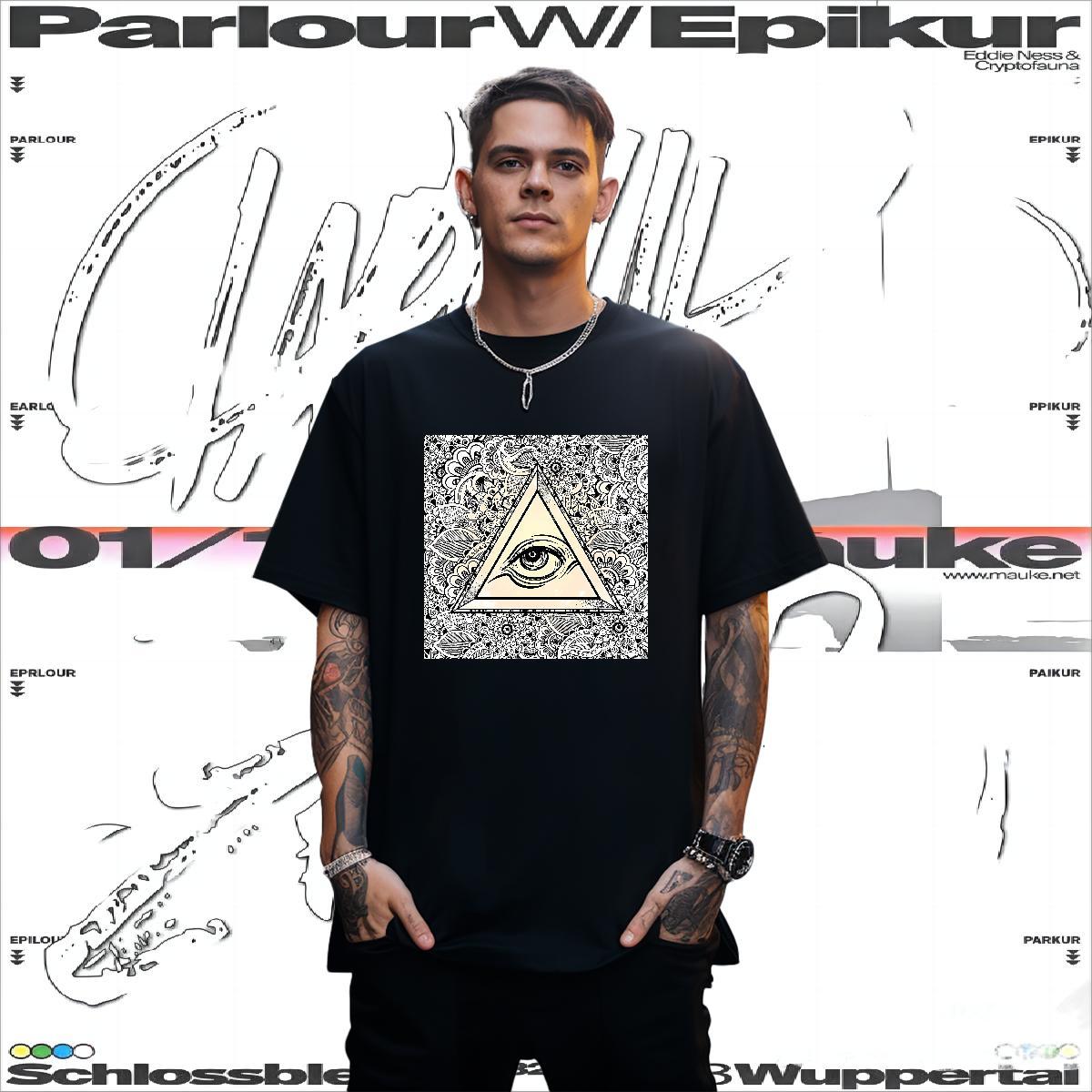 Unisex T Shirts Men 230g Pure Cotton eye of the devil Street Oversized 4XL Breathable Short Sleeve Couples T Shirts DIY Customized Tops Shirt