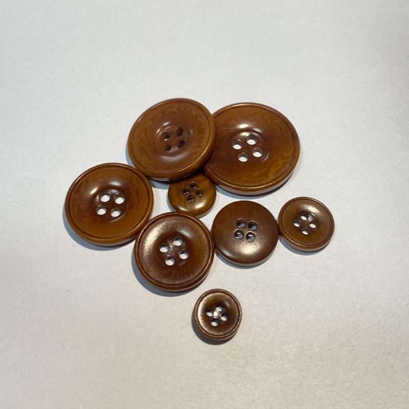 Versatile corozo buttons with Secure Fit for Garment Customization - Multiple Sizes